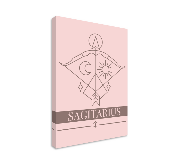 Quote canvas sagittarius celestial symbol - TenStickers
