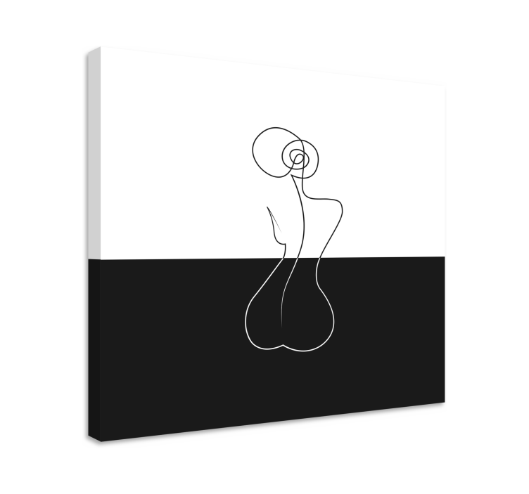 Abstract wall art  1 minimalist line art - TenStickers