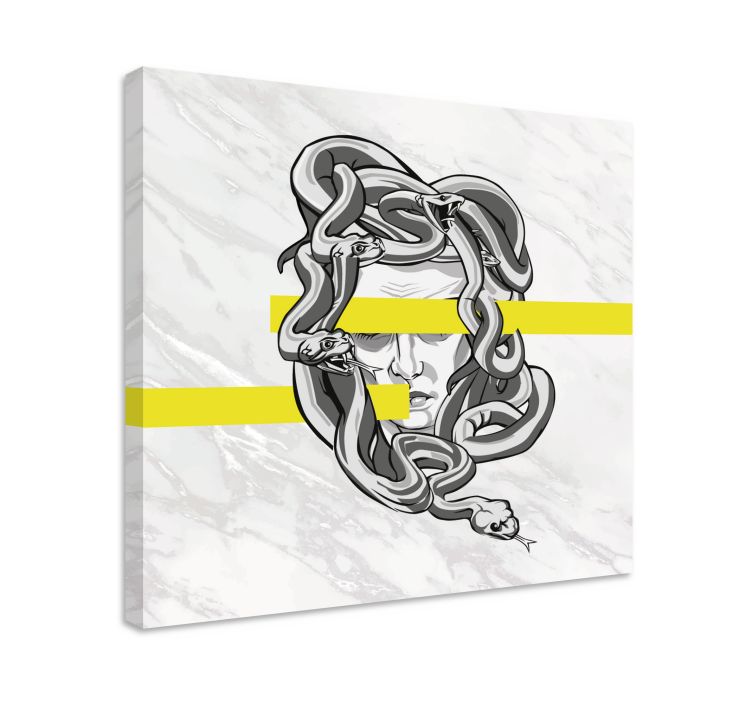 Medusa Head Design canvas print - TenStickers
