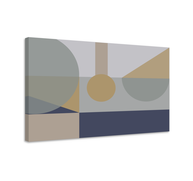 Geometric canvas abstract shapes showcase - TenStickers