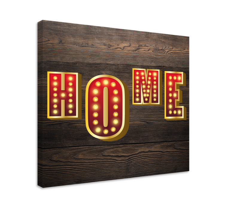 Quote canvas home illumination sign - TenStickers