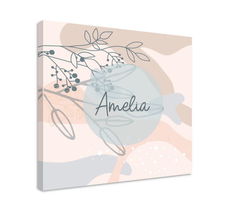 Custom canvas print amelia's personalized print - TenStickers