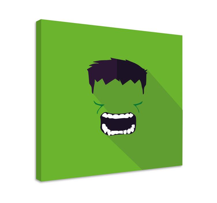 Green superhero superhero framed picture - TenStickers