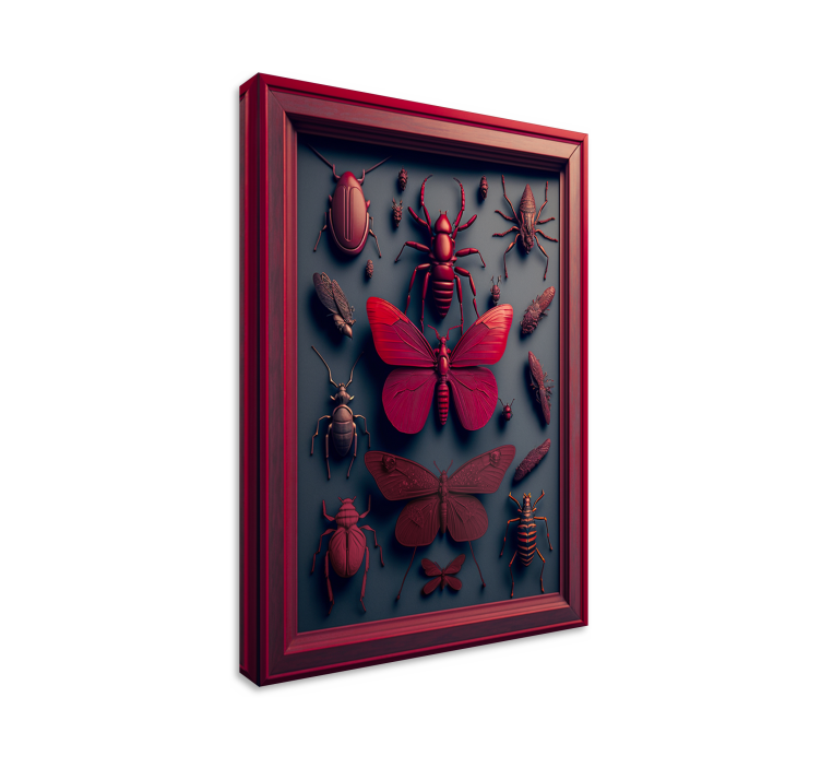 Colección de insectos enmarcados Framed Insect Collection living  - TenStickers