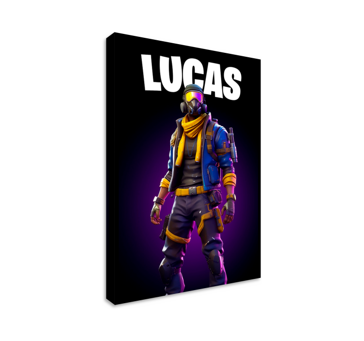 warrior in shades video game canvas wall art - TenStickers