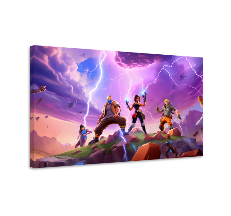characters in a storm video game canvas wall art - TenStickers