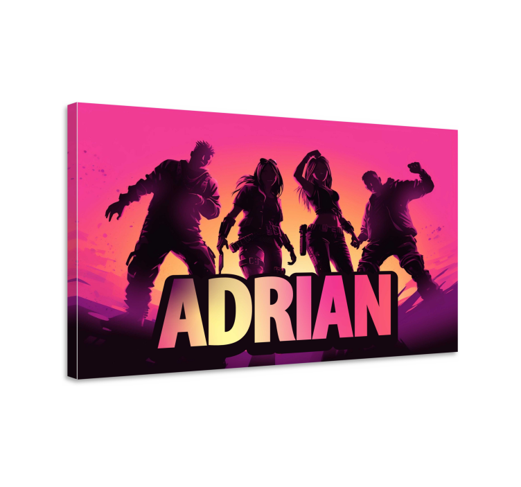 dancing characters video game canvas wall art - TenStickers