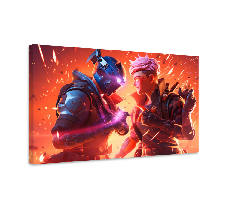 epic fight video game canvas wall art - TenStickers