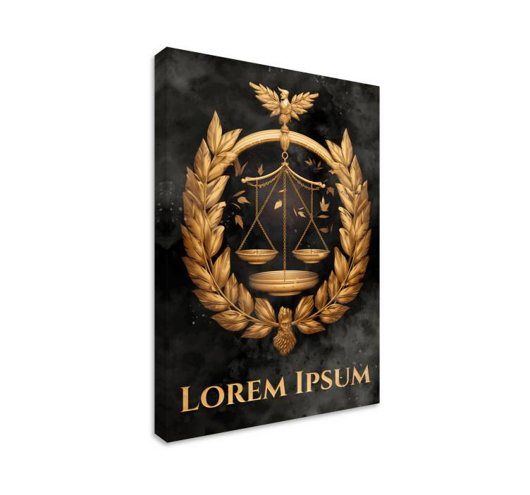 balance of justice office framed wall art - TenStickers