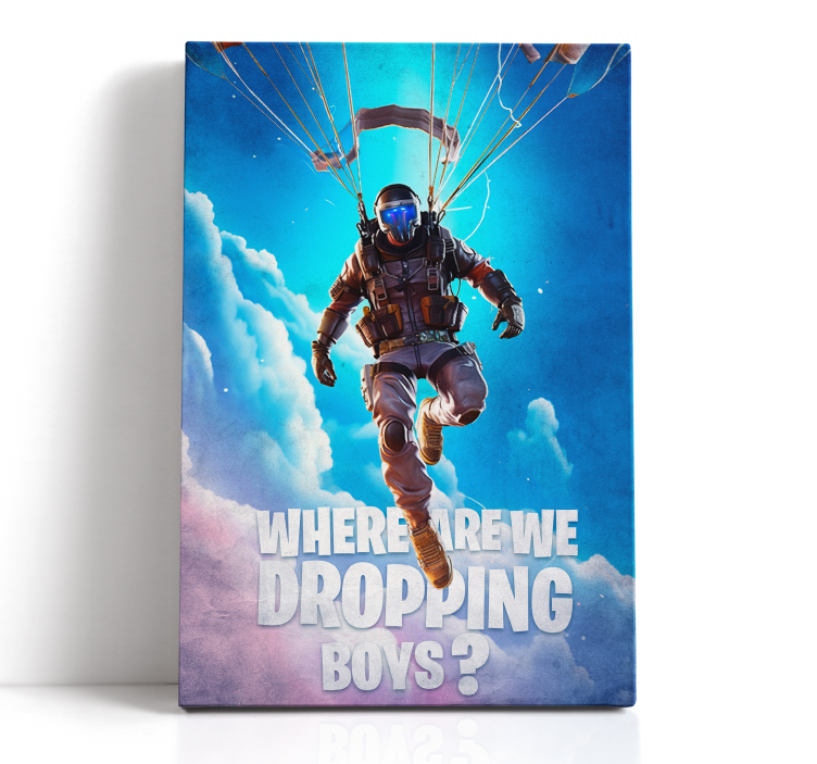 where are we dropping video game canvas wall art - TenStickers