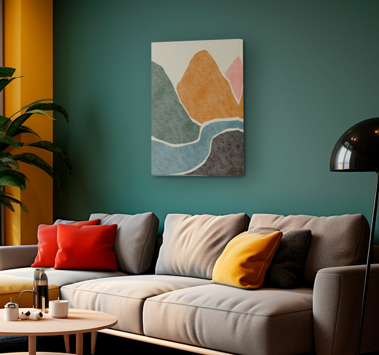 pintura moderna abstract canvas print - TenStickers