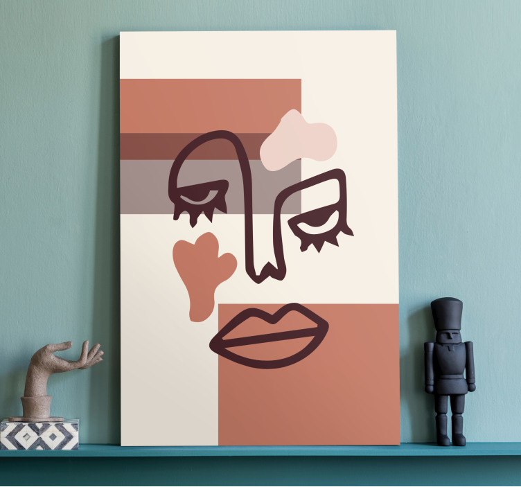 Abstract wall art  1 abstract face artwork - TenStickers