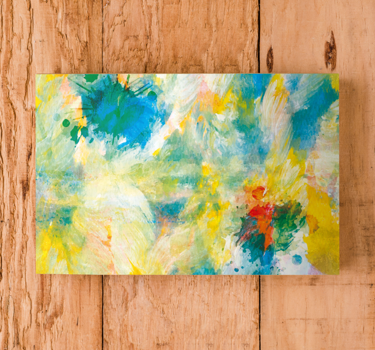 Abstract wall art 1 colorful splash of vivid hues - TenStickers