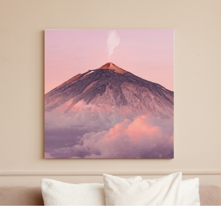 Active Volcano Eruption landscape canvas - TenStickers