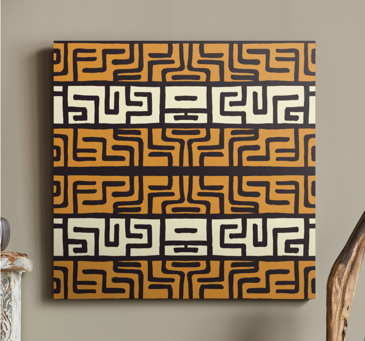 African style abstract pattern abstract canvas - TenStickers