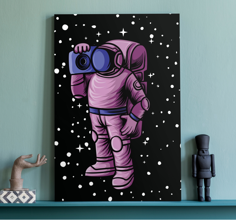 Astronaut Capturing Stars video game canvas wall art - TenStickers