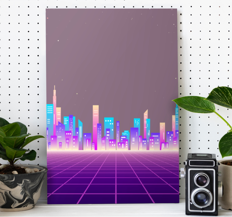 Cityscape wall art sophisticated urban view - TenStickers