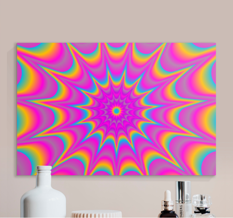 Colorful Spiral Pattern abstract wall art  1 - TenStickers
