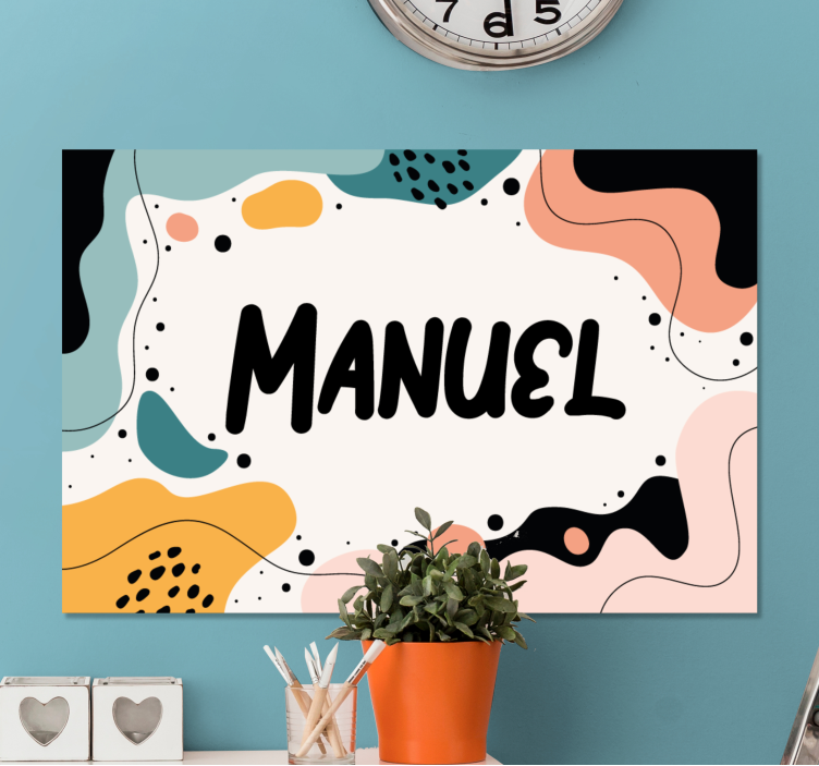 Custom canvas print fun name artwork - TenStickers