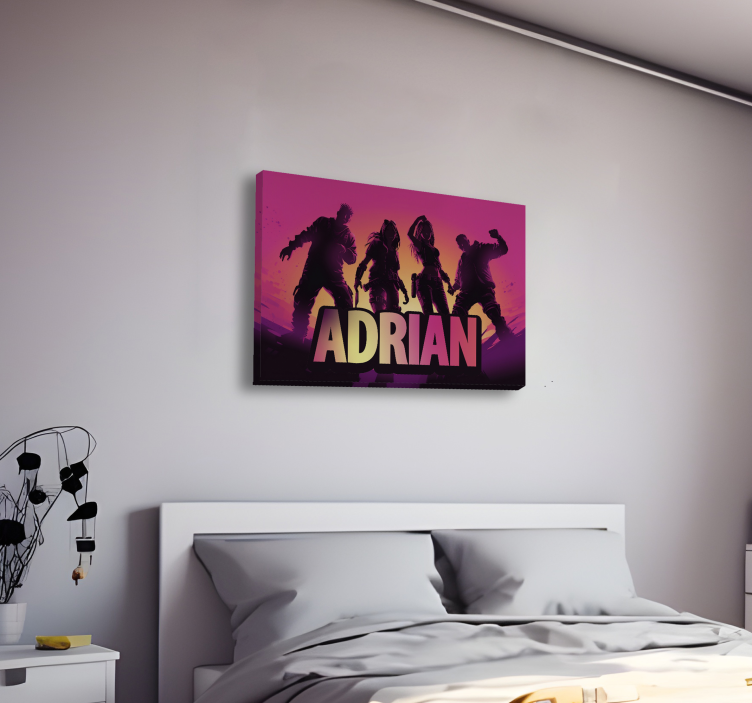 dancing characters video game canvas wall art - TenStickers
