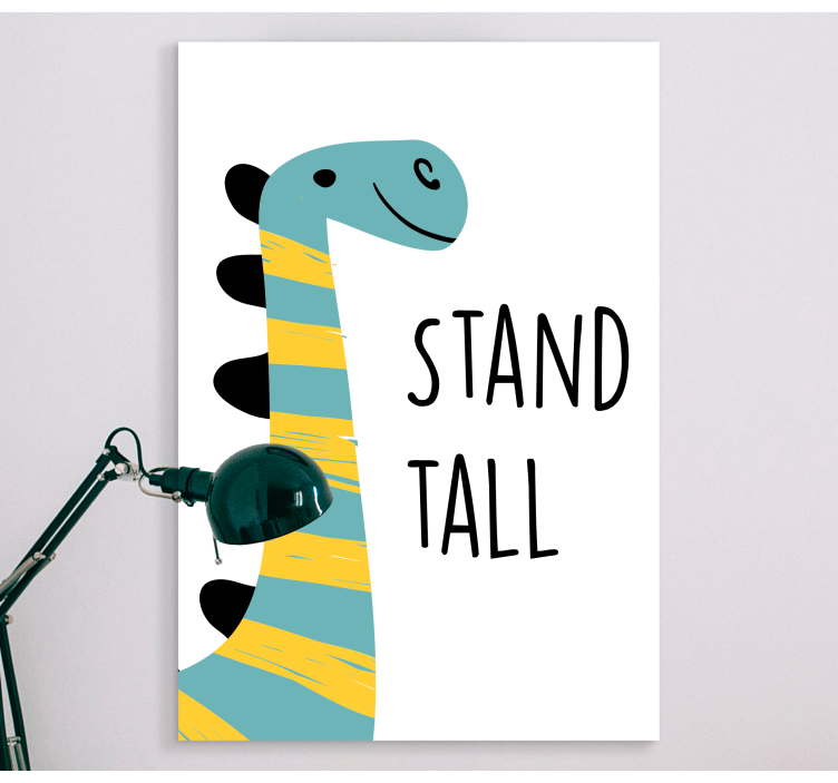 Dinosaur stand tall nordic art prints - TenStickers