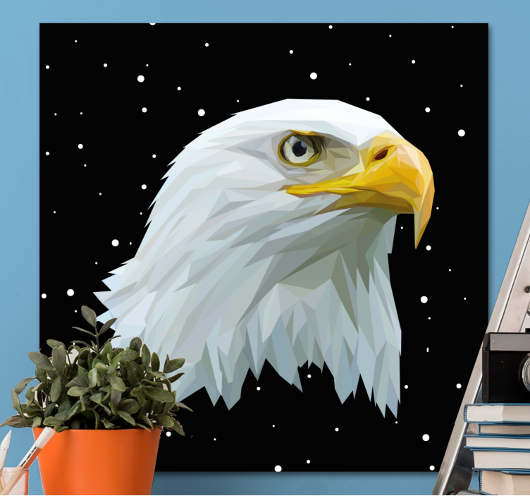 Dog wall art eagle portrait - TenStickers