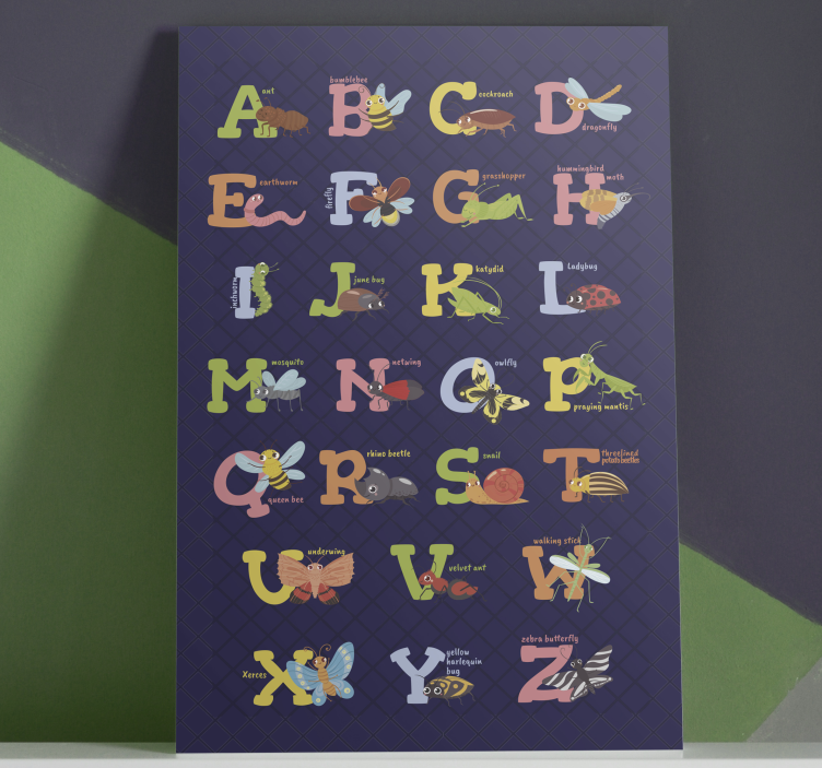 English alphabet Alphabet canvas prints - TenStickers