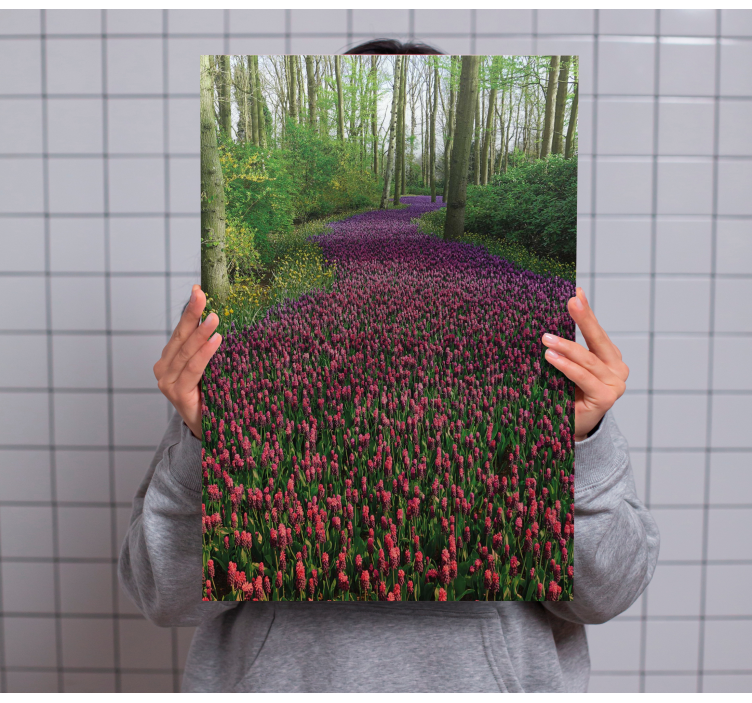 Flowers canvas blooming floral pathway - TenStickers
