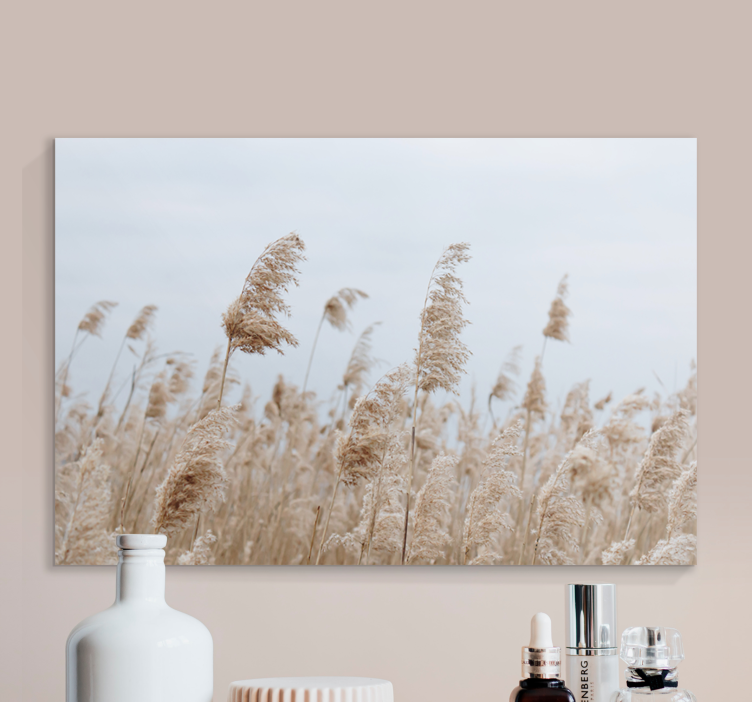 Flowers canvas gentle meadow breeze - TenStickers