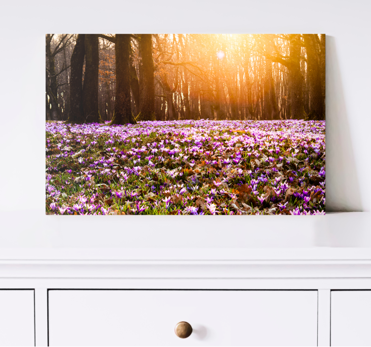 Flowers canvas spring landscape in bloom - TenStickers