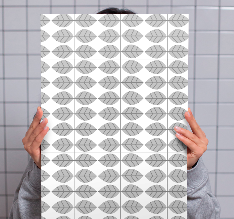 Flowers canvas with artistic leaf design - TenStickers