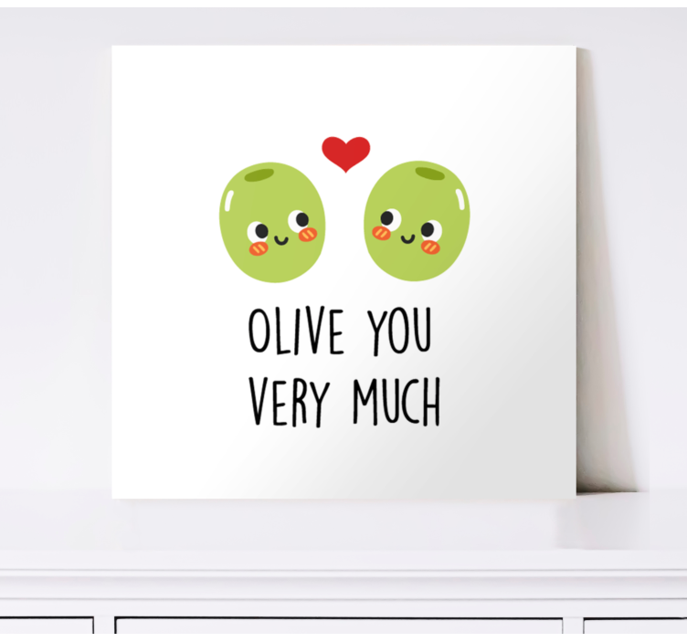 Inspirational wall art olive you together - TenStickers