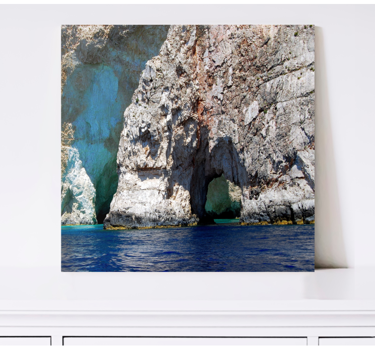 Landscape canvas coastal rock formation art - TenStickers