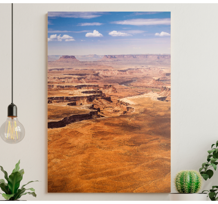 Landscape canvas desert canyon scene - TenStickers