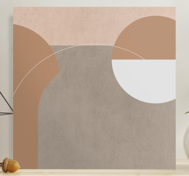 Modern canvas art abstract geometric shapes - TenStickers