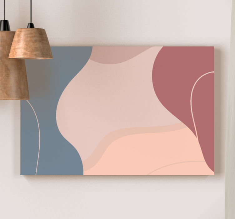 Modern canvas art organic shapes balance - TenStickers
