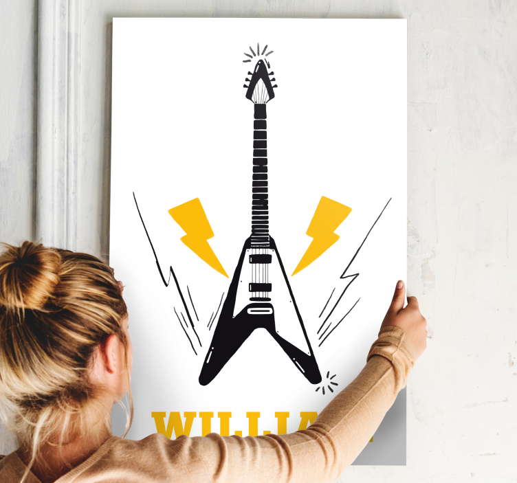 Music canvas art electric guitar inspiration - TenStickers