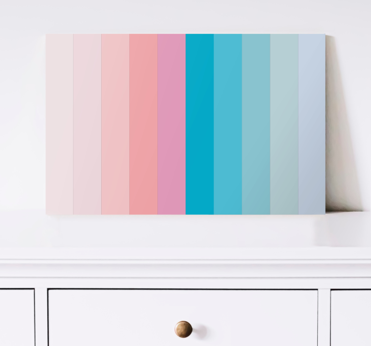 Ornamental canvas print in gentle gradient tones - TenStickers