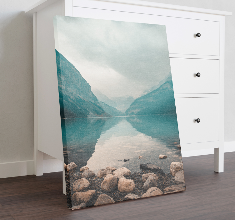 Peaceful water landscape canvas - TenStickers