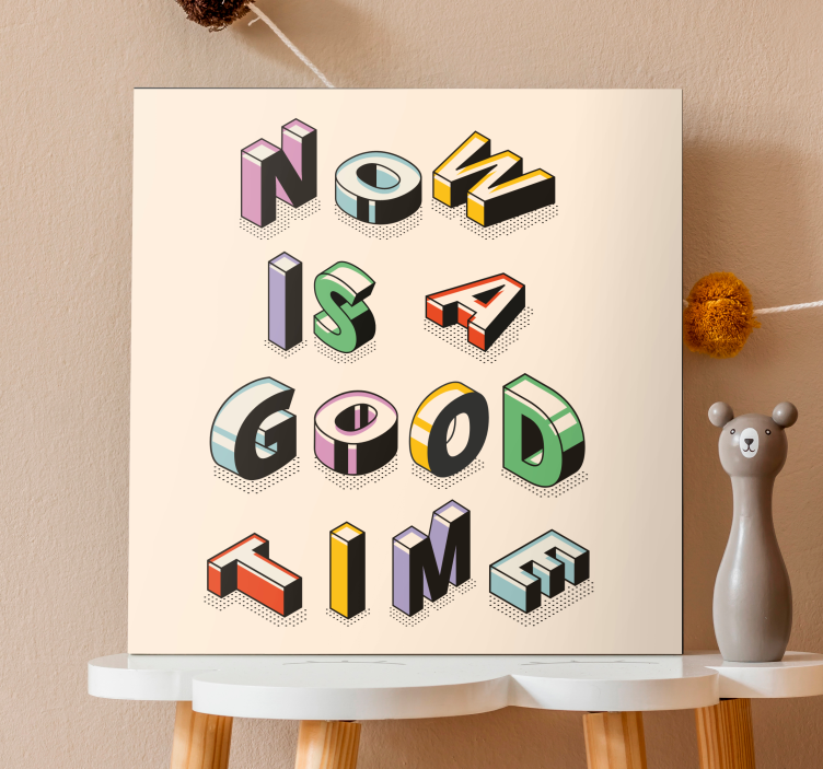 Quote canvas motivational text art print - TenStickers