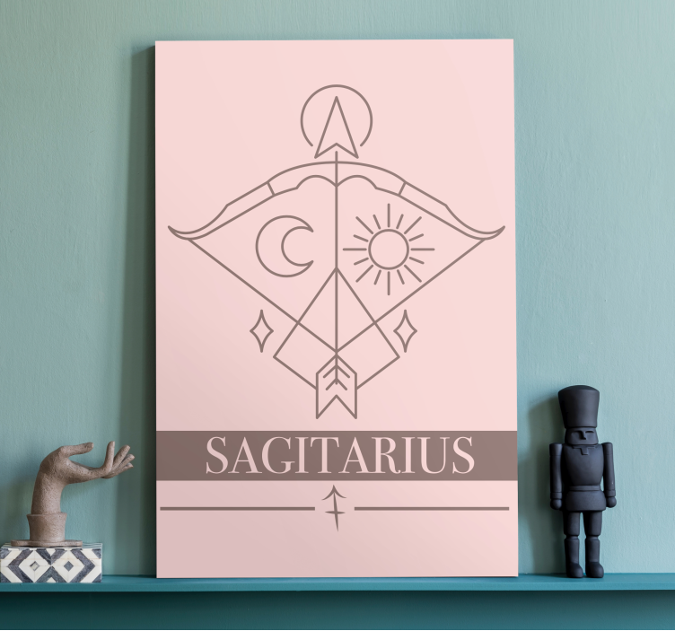Quote canvas sagittarius celestial symbol - TenStickers