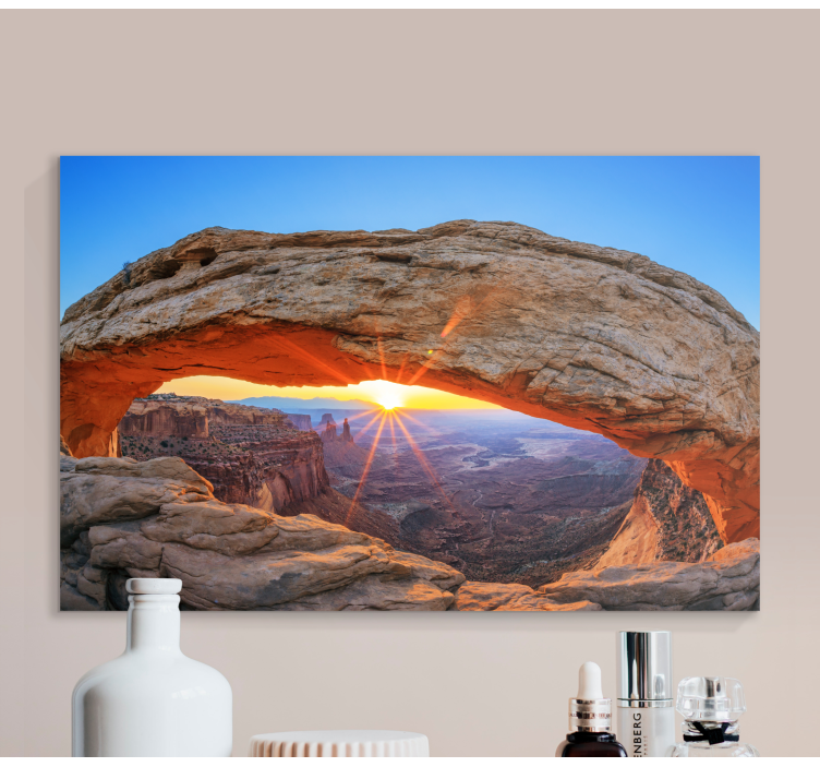 Sunrise Arch View landscape canvas - TenStickers