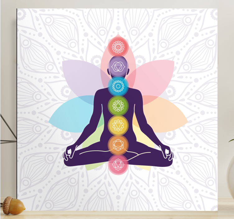 The Seven Chakra's Symbols modern canvas - TenStickers