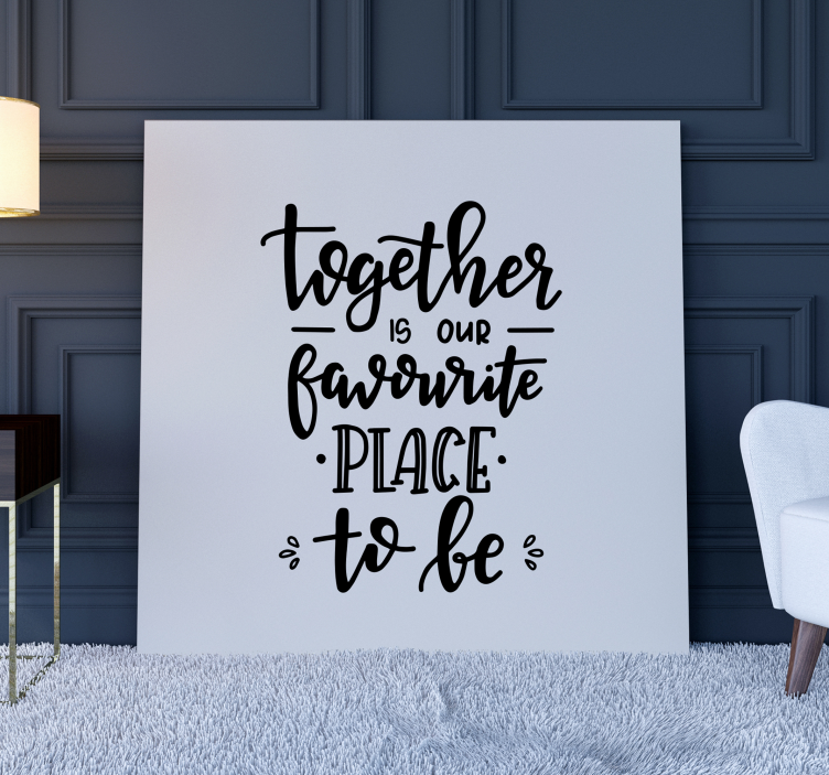 Together motivational canvas art - TenStickers