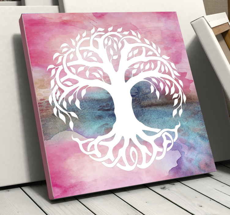 Tree canvas wall art essence of life's trees - TenStickers