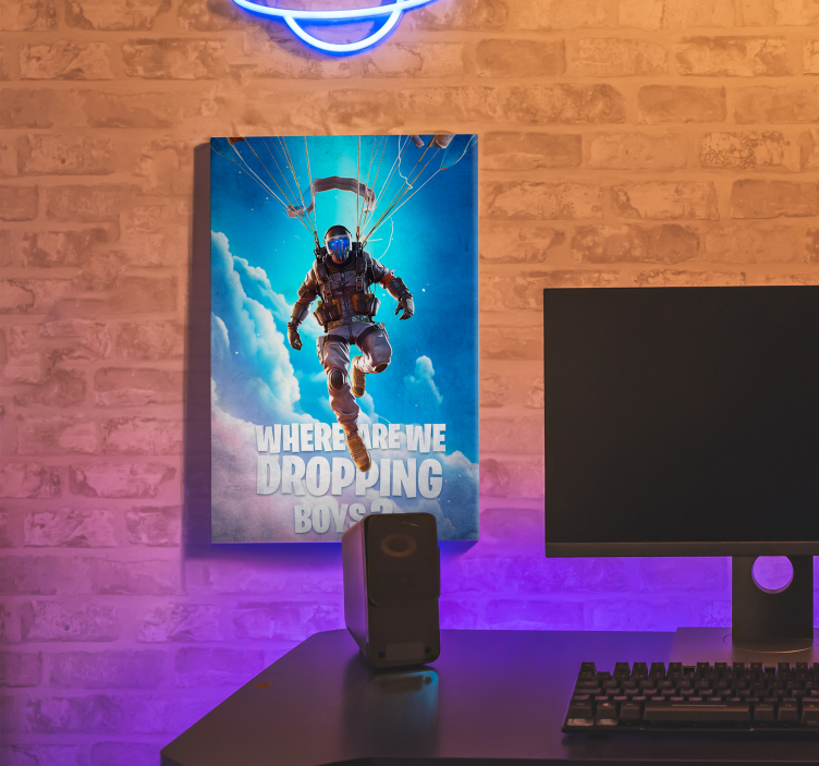 where are we dropping video game canvas wall art - TenStickers