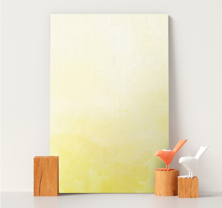Yellow bright ombre effect canvas art prints - TenStickers
