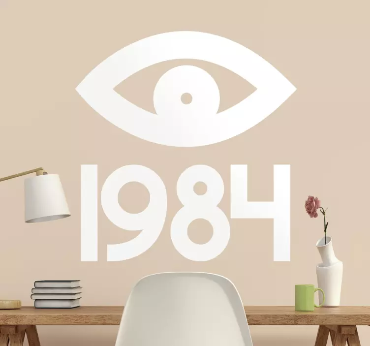 1984 Eye Orwell Sticker - TenStickers