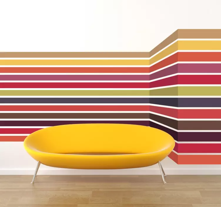 3D Lines Modern Wall Sticker - TenStickers