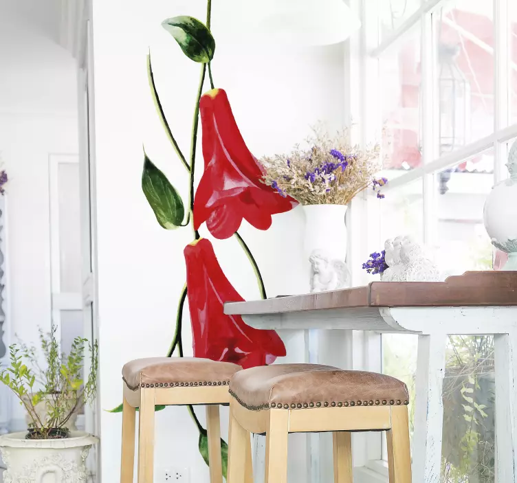 Chilean Bell Flower Wall Sticker - TenStickers